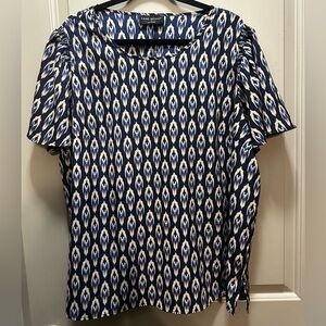 Lane Bryant Size 18 Polyester Pullover Blouse